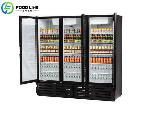 3 door commercial cooler