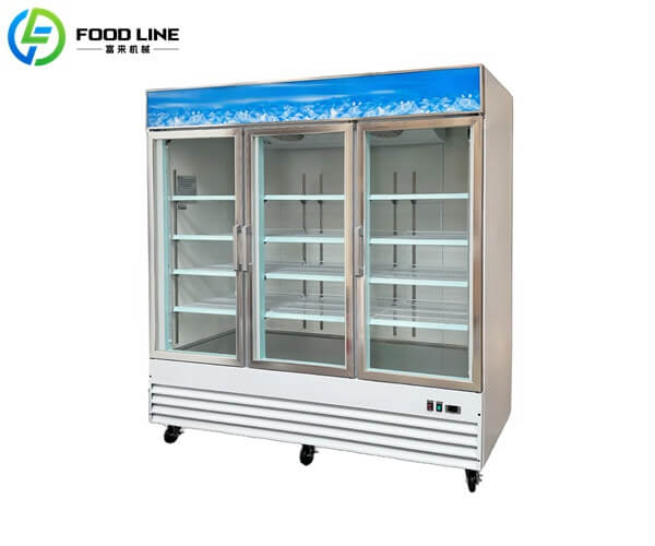 3 door display cooler