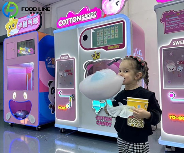 automated cotton candy machine