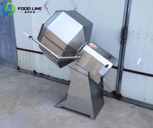 automated octagonal flavoring machine for snacks