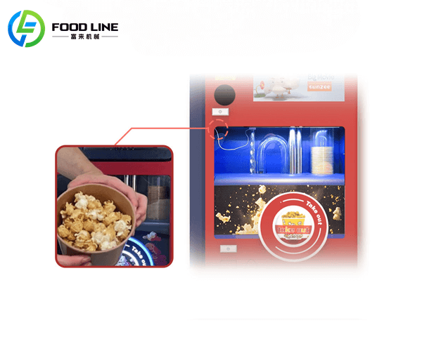 automatic operated popcorn vending machine