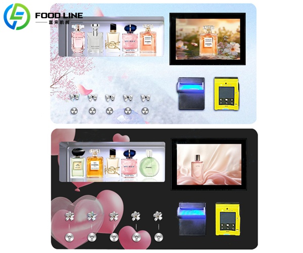 automatic perfume vending machine mounted on wall