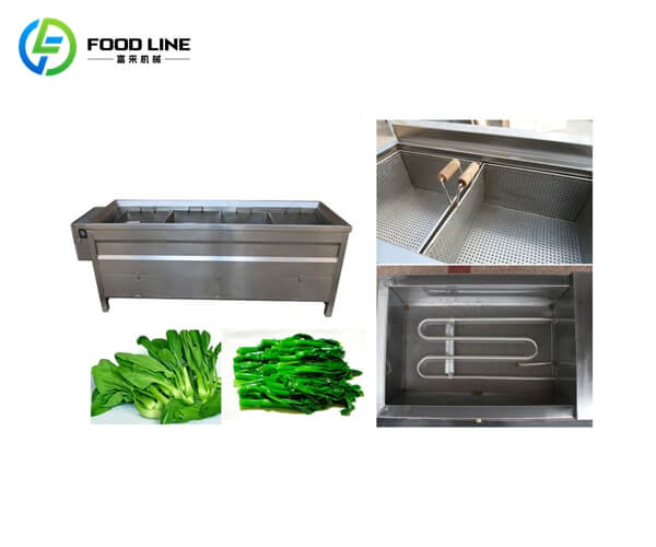 basket type food blanching machine