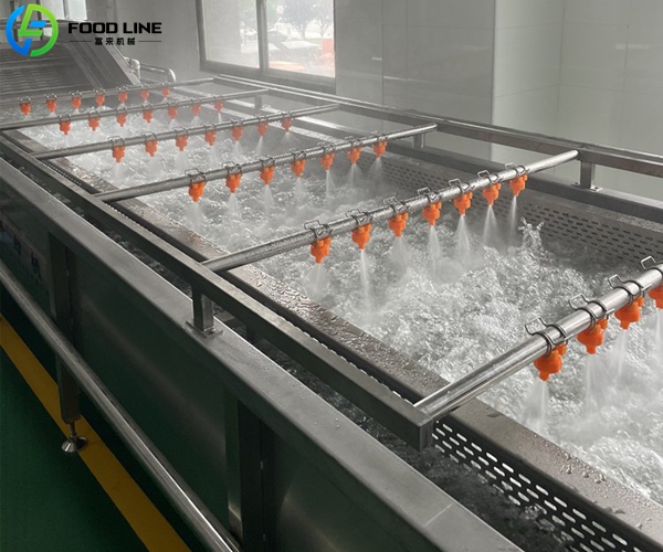 bubble cleaning machine on site