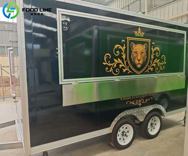 delivered fast food trailer
