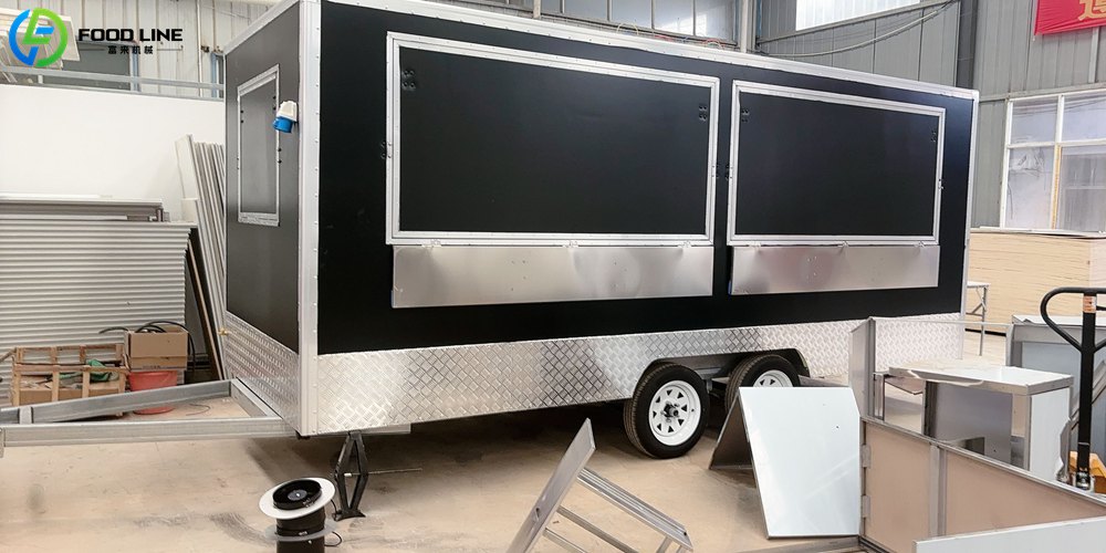 exported fast food trailer