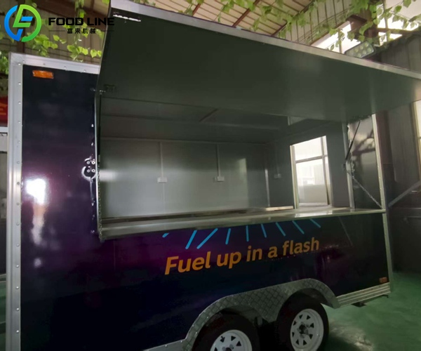 fast food trailer exported