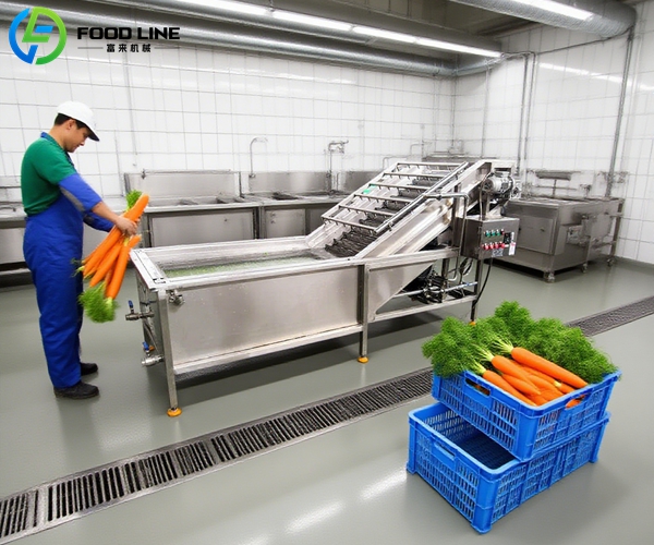 fruit and vegetable bubble cleaning machine equipment