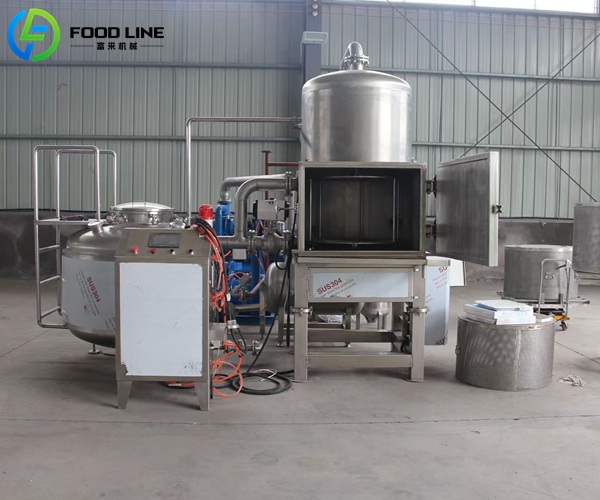 fruit vegetable vacuum frying machine