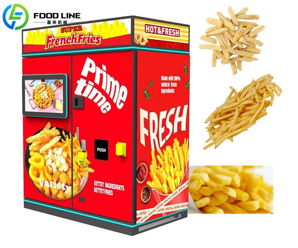 fully automatic french fries vending machine