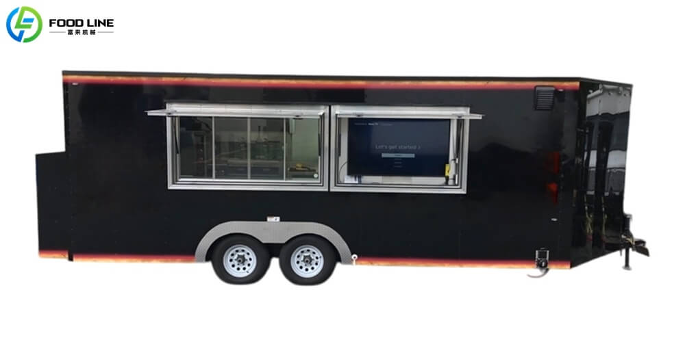 fully equipped mobile 20ft food trailer