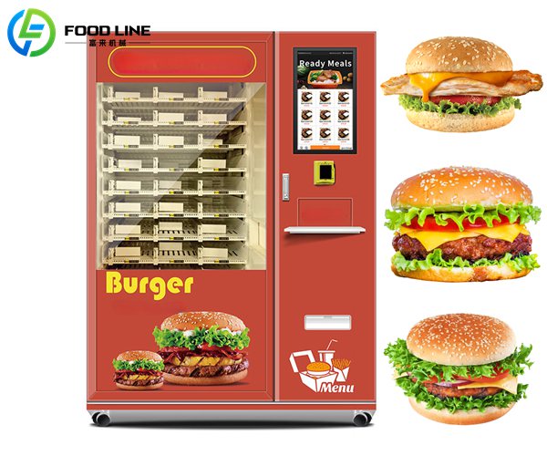 hamburger vending appliance self service