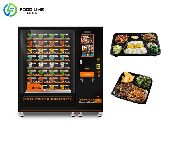 hot meal lunch box food vending machine