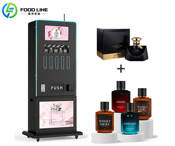 innovative vending machine perfume spraying