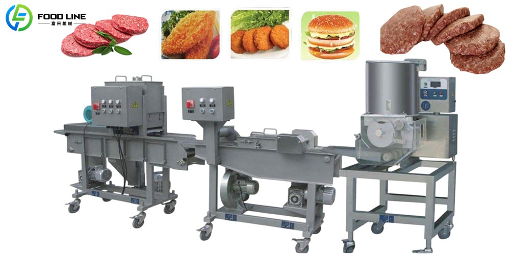 meat patty production line