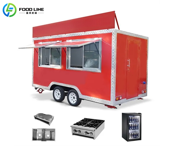 mobile fast food trailer kitchen