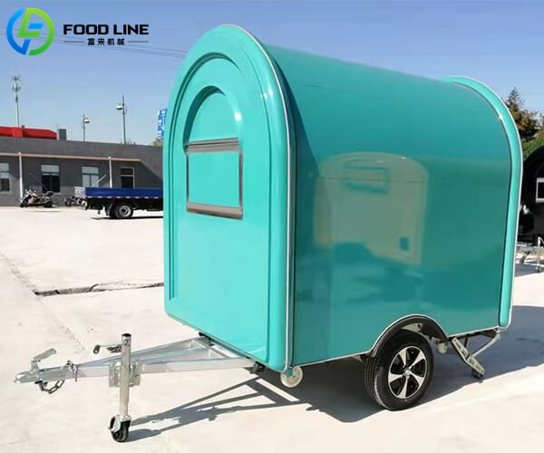 mobile ice cream round food trailer