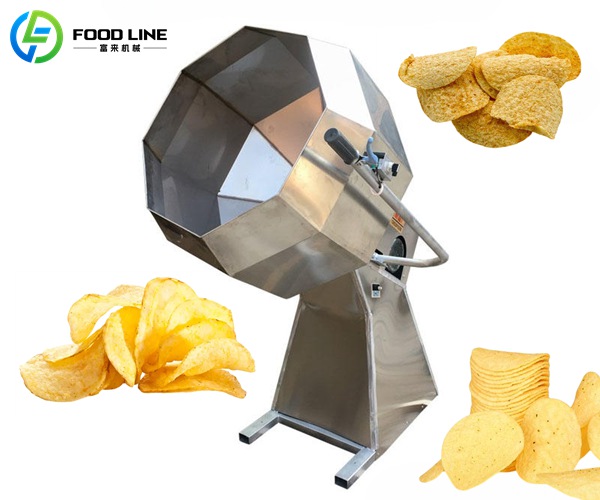 octagonal flavoring machine potato chip making line