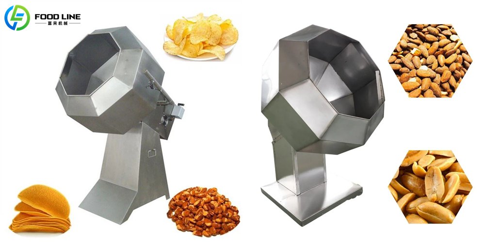 octagonal mixer flavoring seasoning machine