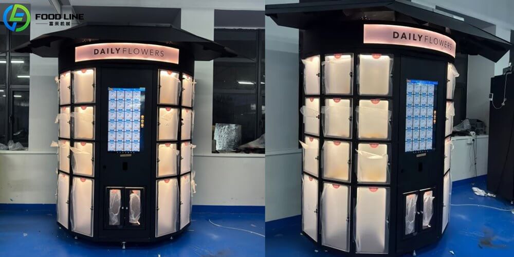 outdoor use flower vending machines