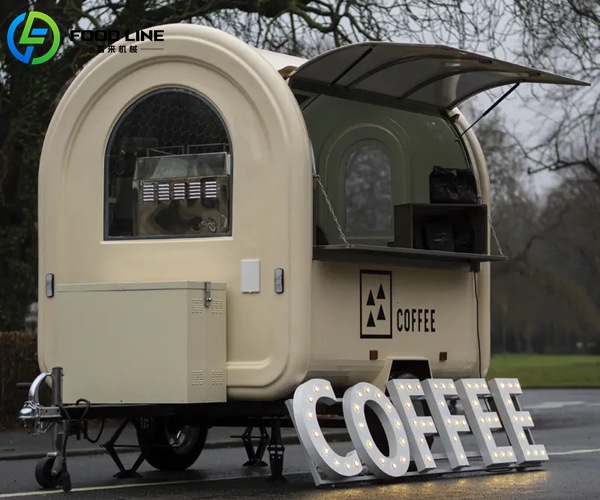 portable coffee food trailer unit