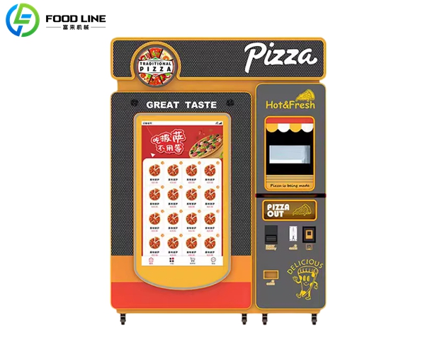 self service automatic pizza vending machine