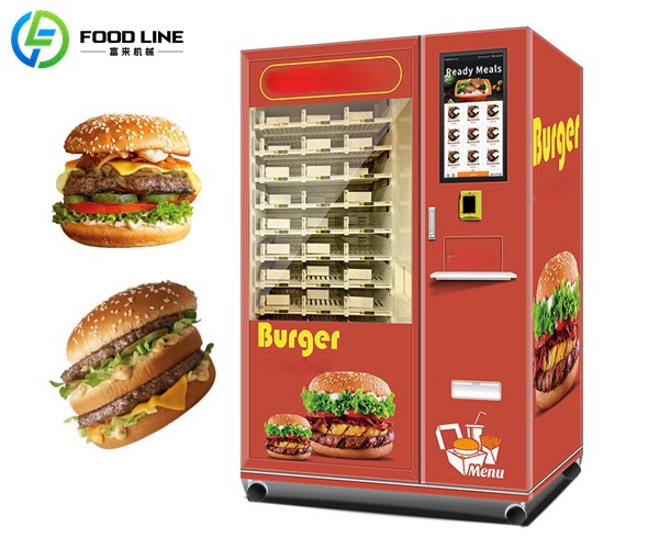 self service vending machine hamburger