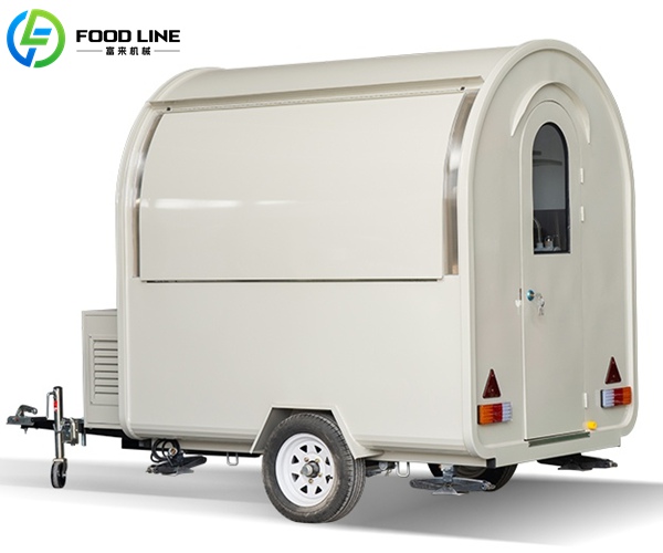 small round trailer truck
