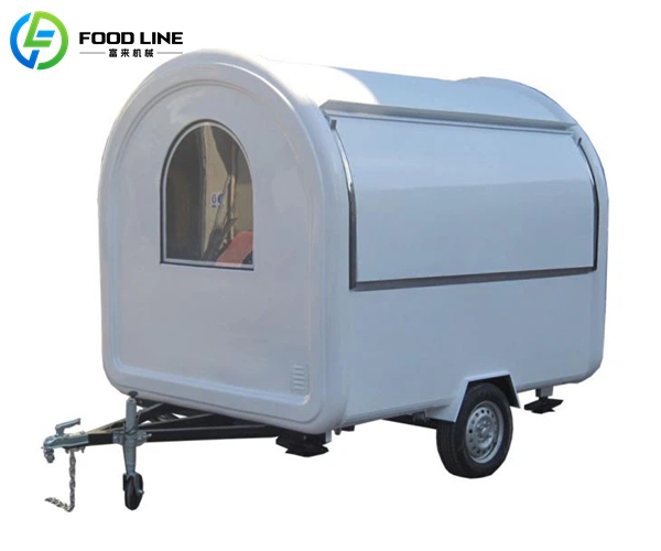 small size round roof food trailer