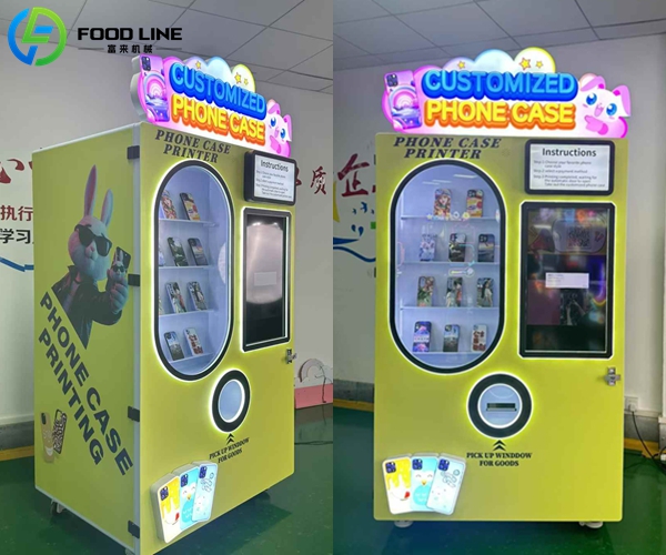 smart phone case printer vending machine