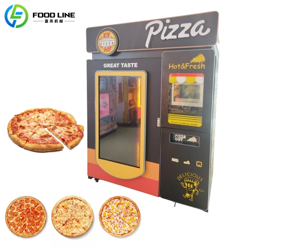 smart pizza making and vending machine
