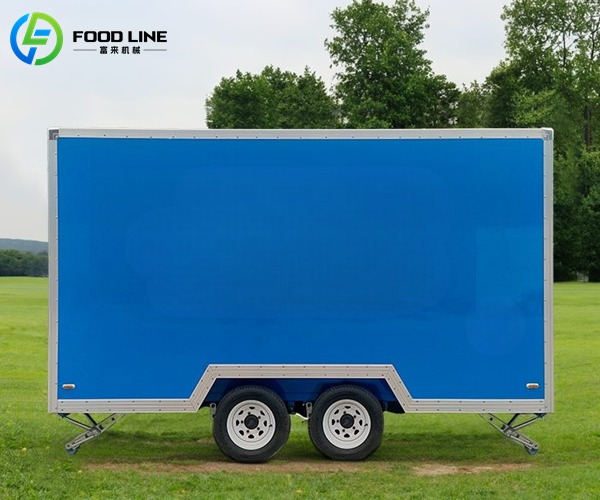 square food preparation processing trailer