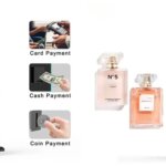 standing automatic perfume spray and sale vending machine