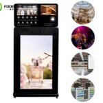 standing perfume spraying vending machine