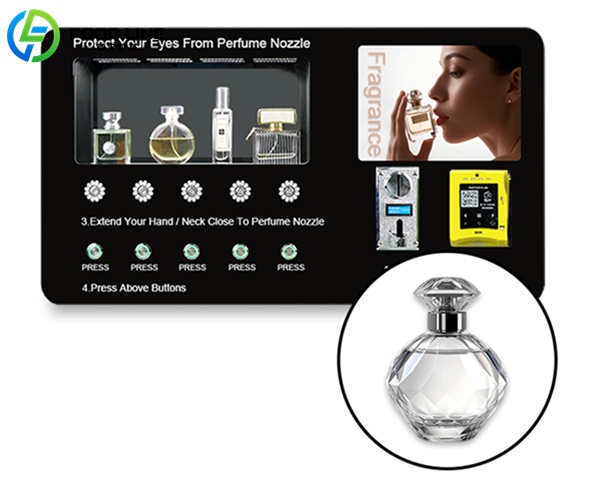 touch screen perfume spraying vending machine wall mounted