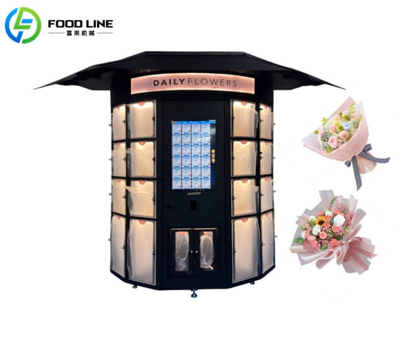 twenty four hour outdoor flower vending machine