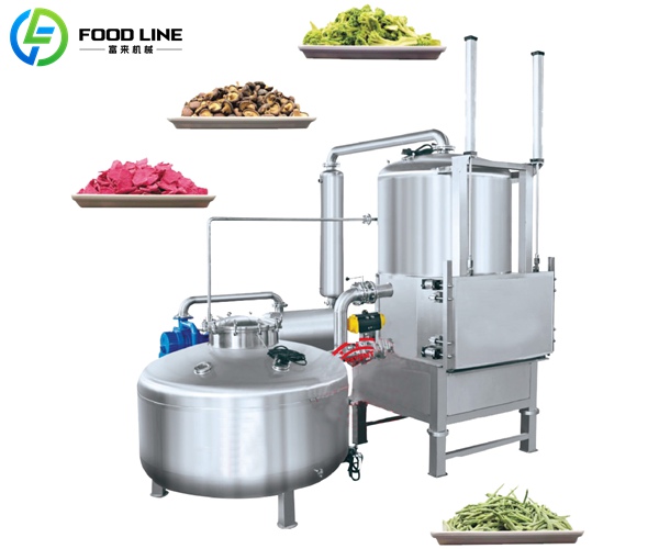 vacuum low temperature frying machine