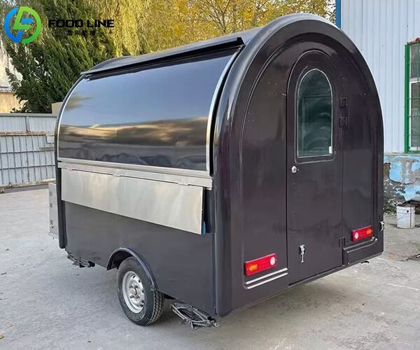 versatile ice cream trailer with round roof