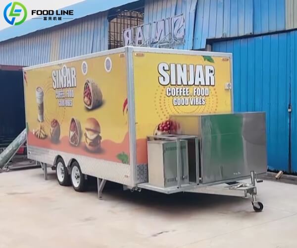 well designed coffee cart trailer