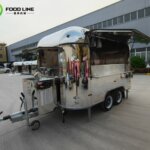 3.5 meters airstream food cart stainless steel