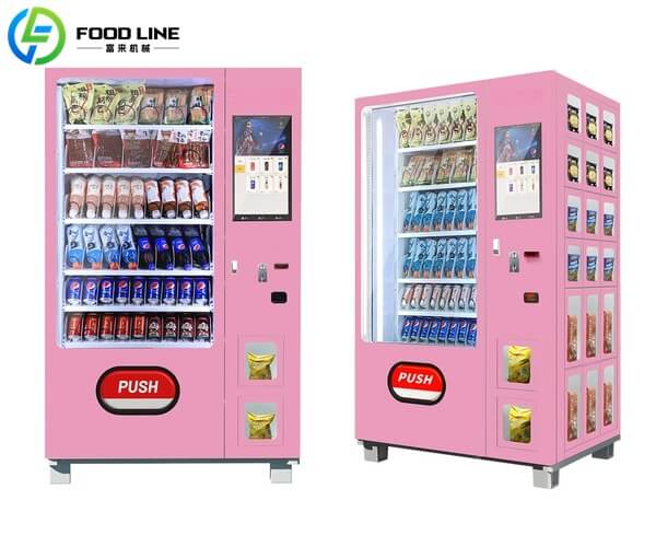 automatic snacks and beverage vending machine