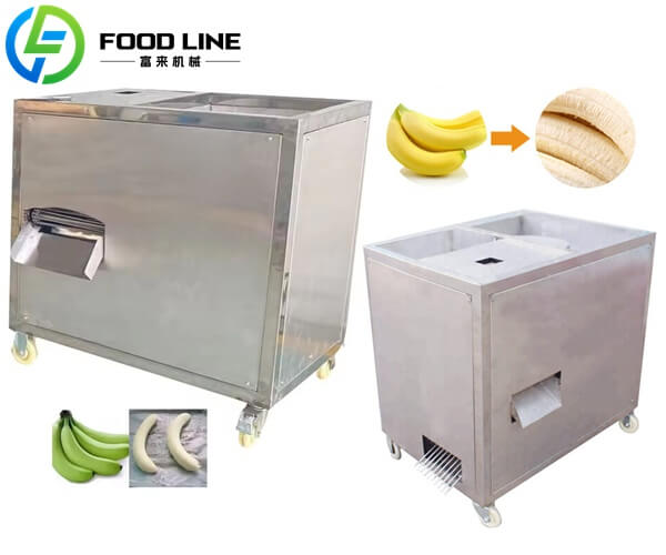 automatic green banana and plantain peeling machine
