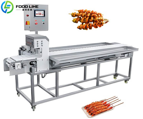 automatic meat skewer machine