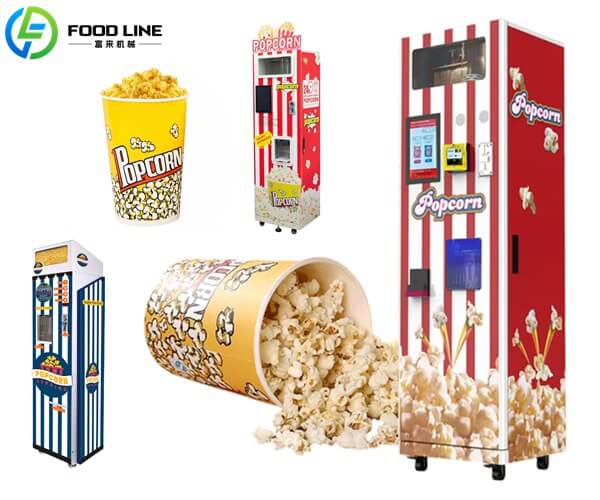 automatic multi flavor popcorn machine vending
