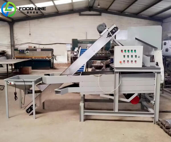 automatic pistachio shell removing machine