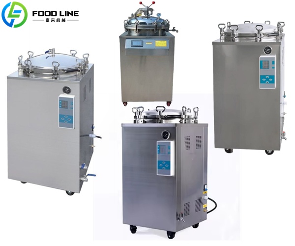 bottle sterilizer vertical counter pressure autoclave