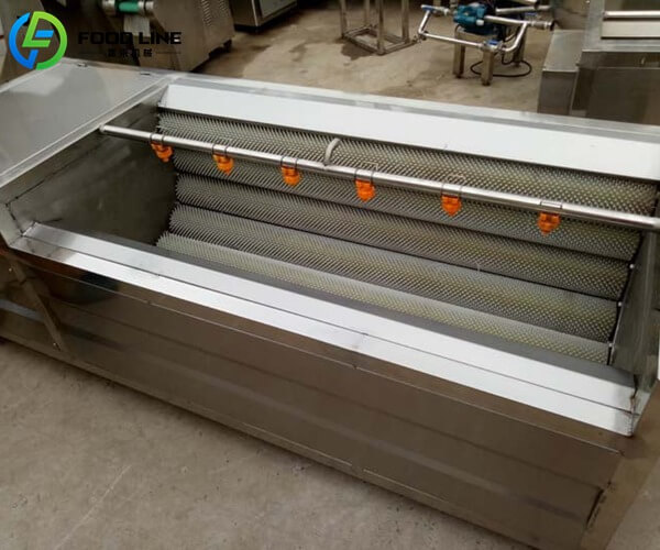 brush potato washing peeling machine