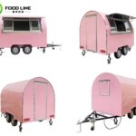 color selectable food trailer with round roof