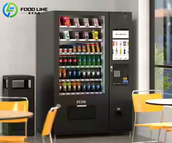 combo snack and cold drink vending equipment