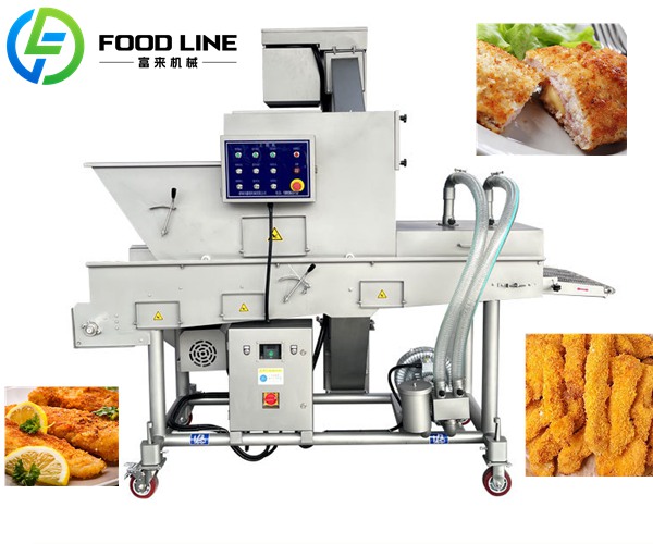 crumb breading equipment with even coating